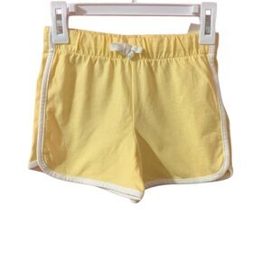 OshKosh Yellow Shorts with White Trim Girls 6/6X